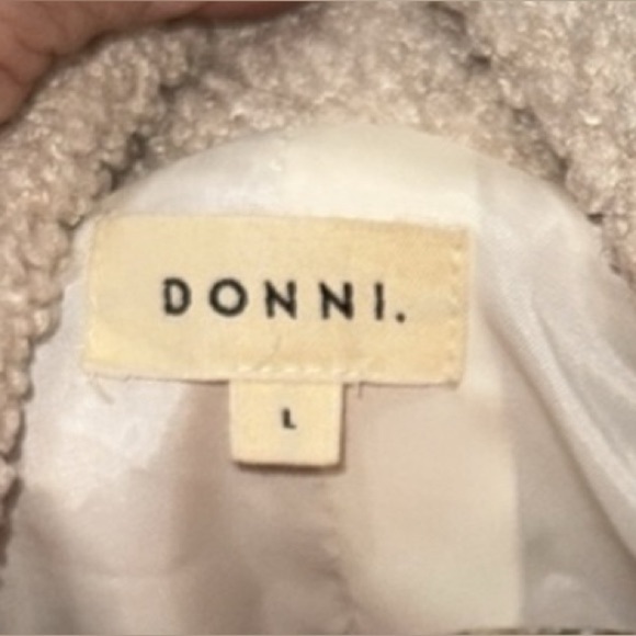 Luxury Donni. Color block fleece tri Sherpa large zip up jacket - Picture 5 of 7